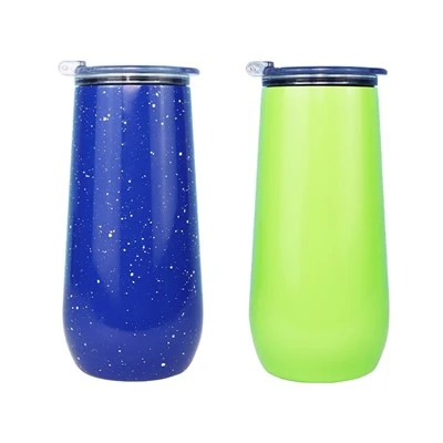 Tumbler izolat de șampanie cu capac de top flip